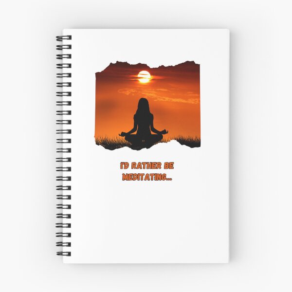 Item preview, I'd Rather Be Meditating - Orange sun sky designed and sold by RadiantLake.