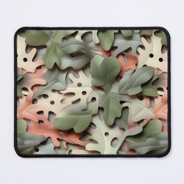Item preview, Enigmatic Foliage - Layered Compositions in 3D Leaf Camo Pattern designed and sold by heringa.