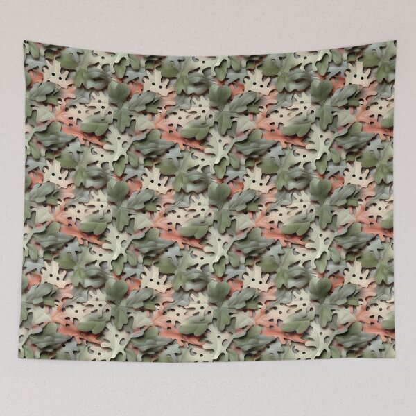 Item preview, Enigmatic Foliage - Layered Compositions in 3D Leaf Camo Pattern designed and sold by heringa.