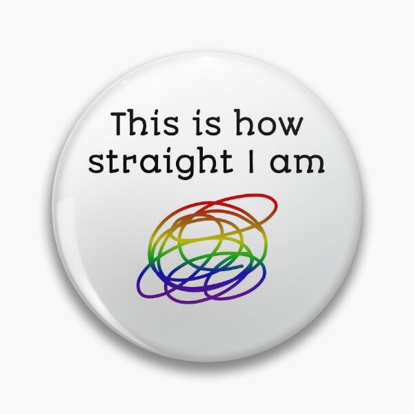 Artikelvorschau, Wie hetero ich bin, Regenbogen entworfen und verkauft von MyGayHeart.