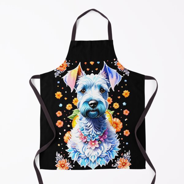 Item preview, Blooming Beauty - Vibrant Kerry Blue Terrier Dog with Floral designed and sold by Mechanical-Artt.