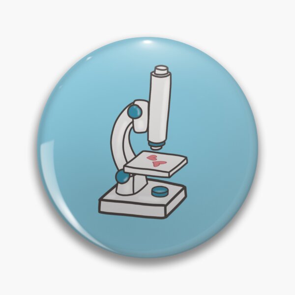 Item preview, Cute Microscope Science Illustration with Hearts designed and sold by TheEclecticKat.