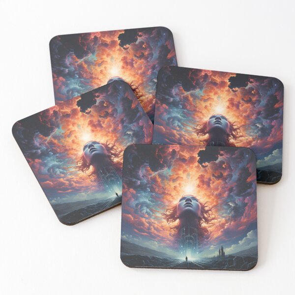Item preview, Mythological Diety Amidst Chaos with Vivid Colors designed and sold by Craft-Vision.