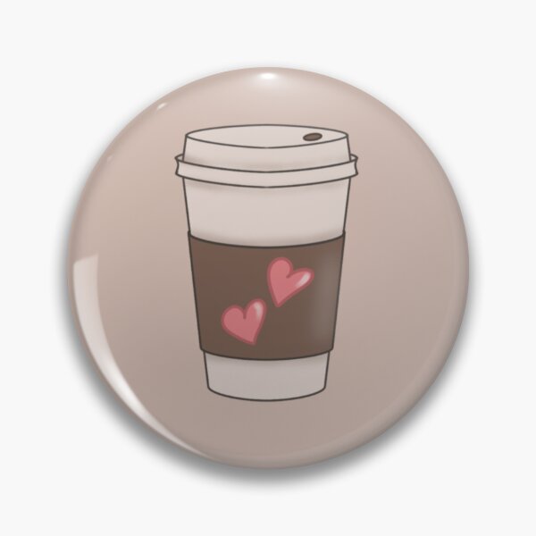 Item preview, Cute Coffee Cup Illustration with Hearts designed and sold by TheEclecticKat.