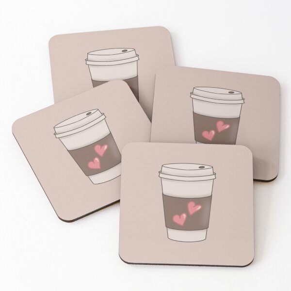 Item preview, Cute Coffee Cup Illustration with Hearts designed and sold by TheEclecticKat.