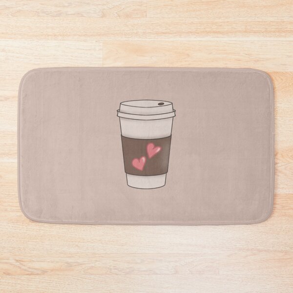 Item preview, Cute Coffee Cup Illustration with Hearts designed and sold by TheEclecticKat.