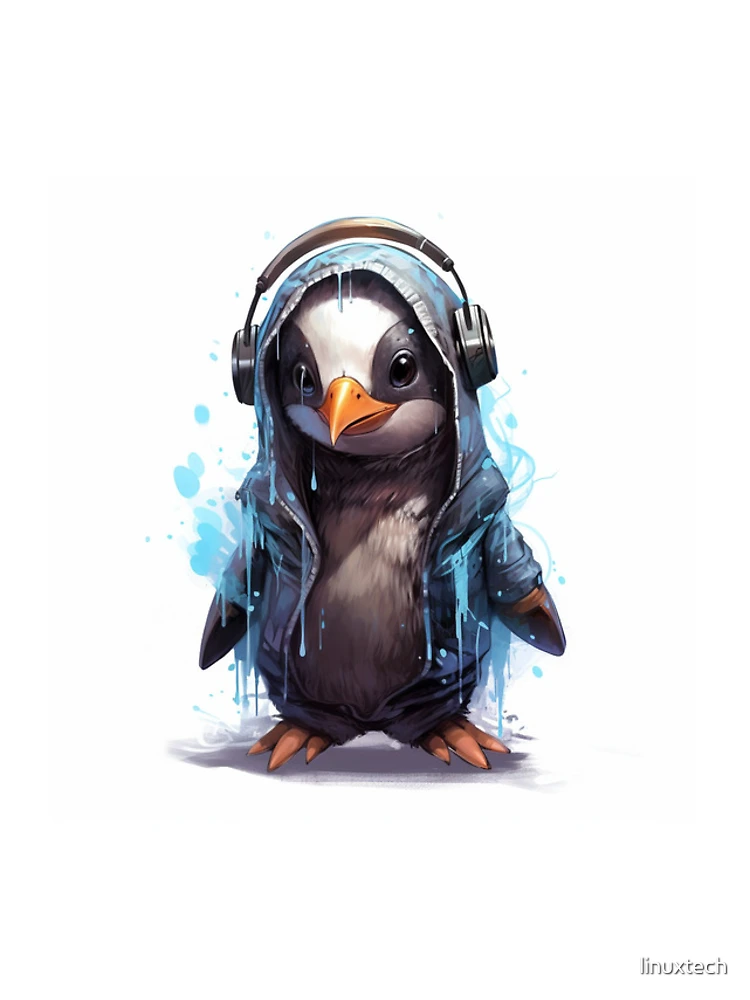 Thumbnail 4 of 4, iPhone Case, Penguin Linux AI designed and sold by linuxtech.