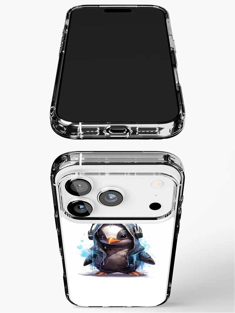 Thumbnail 3 of 5, iPhone Case, Penguin Linux AI designed and sold by linuxtech.