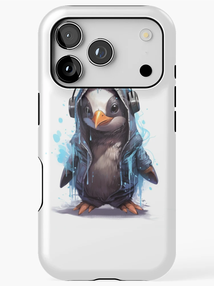 Thumbnail 1 of 4, iPhone Case, Penguin Linux AI designed and sold by linuxtech.
