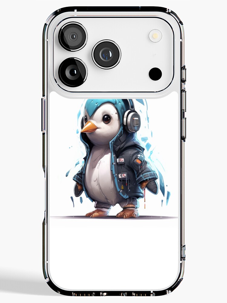 Thumbnail 1 of 5, iPhone Case, Penguin Linux AI  designed and sold by linuxtech.