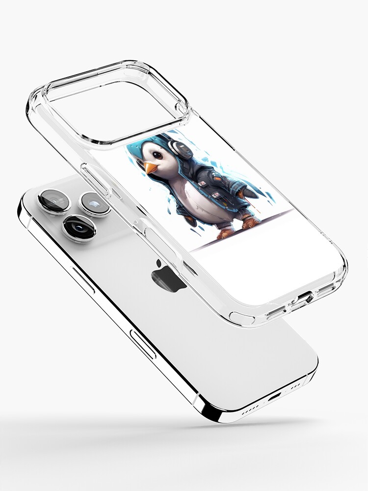 Thumbnail 2 of 5, iPhone Case, Penguin Linux AI  designed and sold by linuxtech.
