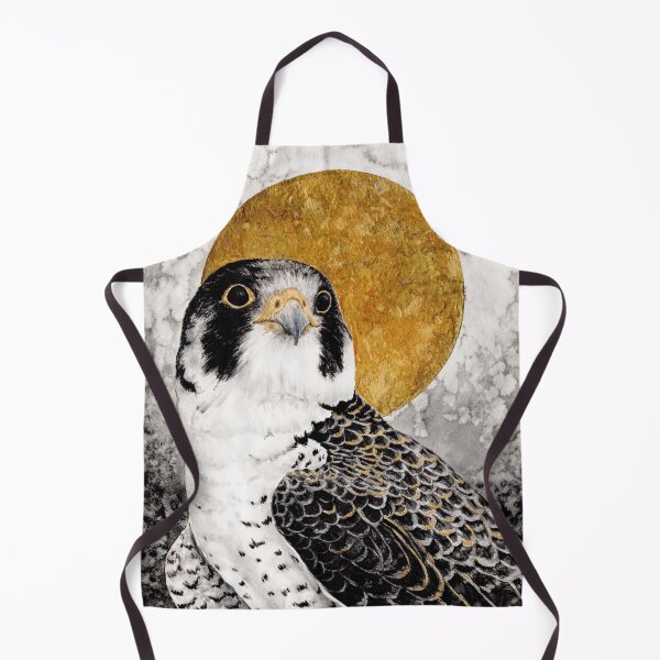 Item preview, Peregrine falcon Watercolor at night sky designed and sold by MandalaSoul.
