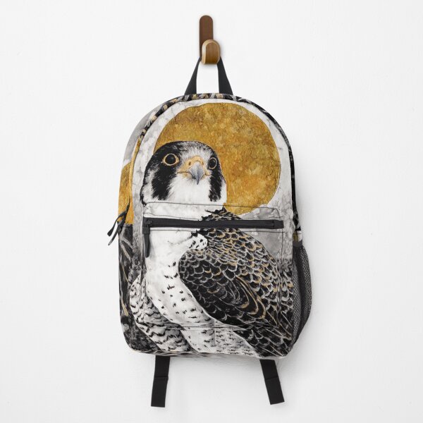 Item preview, Peregrine falcon Watercolor at night sky designed and sold by MandalaSoul.
