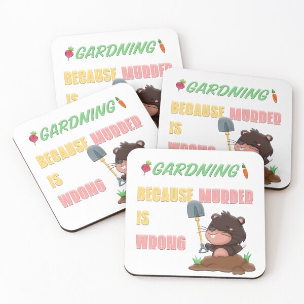 Item preview, Gardening Because Murder is Wrong designed and sold by Kacpi-Design.