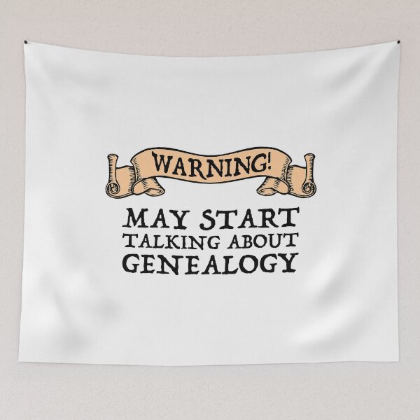 Item preview, Warning! May Start Talking About Genealogy designed and sold by Cat Lady Designs.