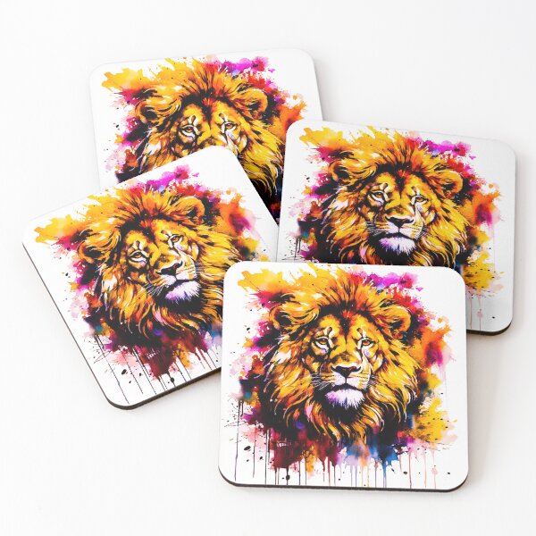 Item preview, Watercolor Lion designed and sold by OutOfTheBoxArt1.