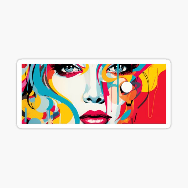 Item preview, Woman Contemporary Pop Art designed and sold by tropicaltee.