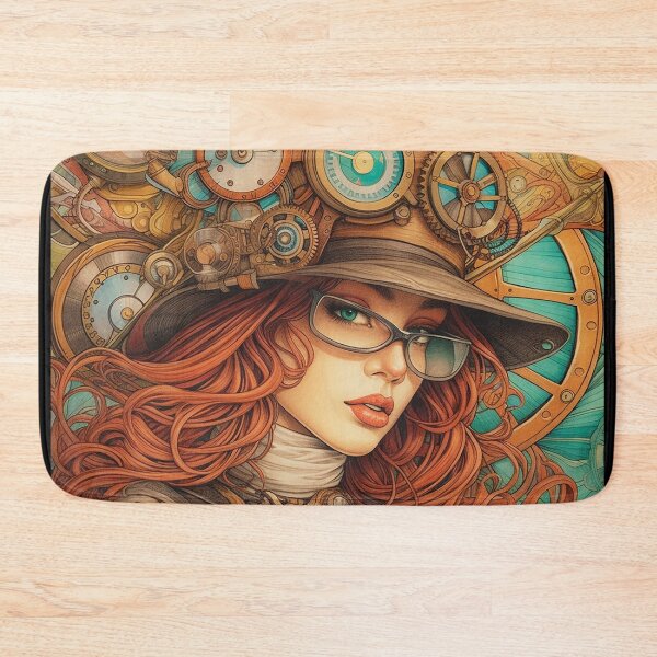 Item preview, Steampunk Girl Illustration #1 designed and sold by gentleman-rogue.