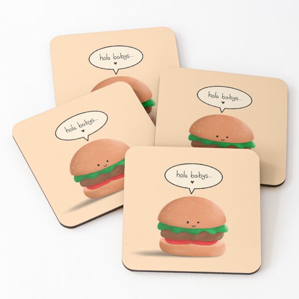 Item preview, cute burger illustration designed and sold by betzmusayon.