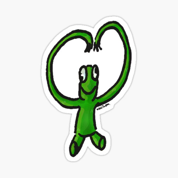 Green Rainbow Friends Sticker