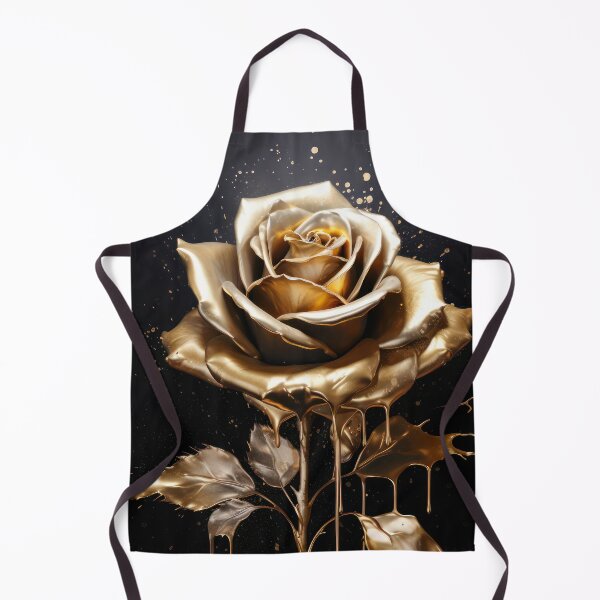 Item preview, Single Beautiful Golden Rose on Dark Blue designed and sold by MargaretWiktor.