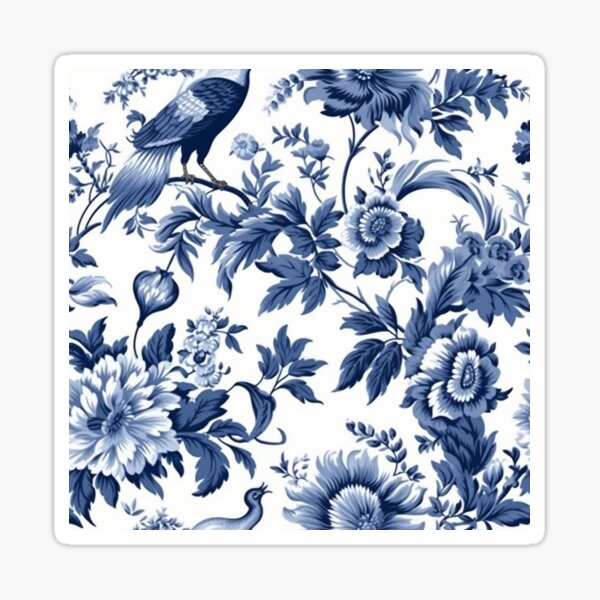 Item preview, de jouy pattern designed and sold by FethiC.