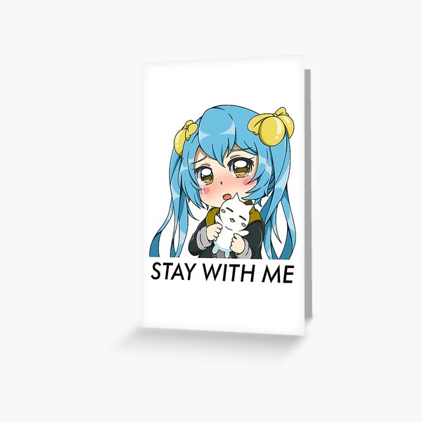 Stay With Me (with text) Greeting Card