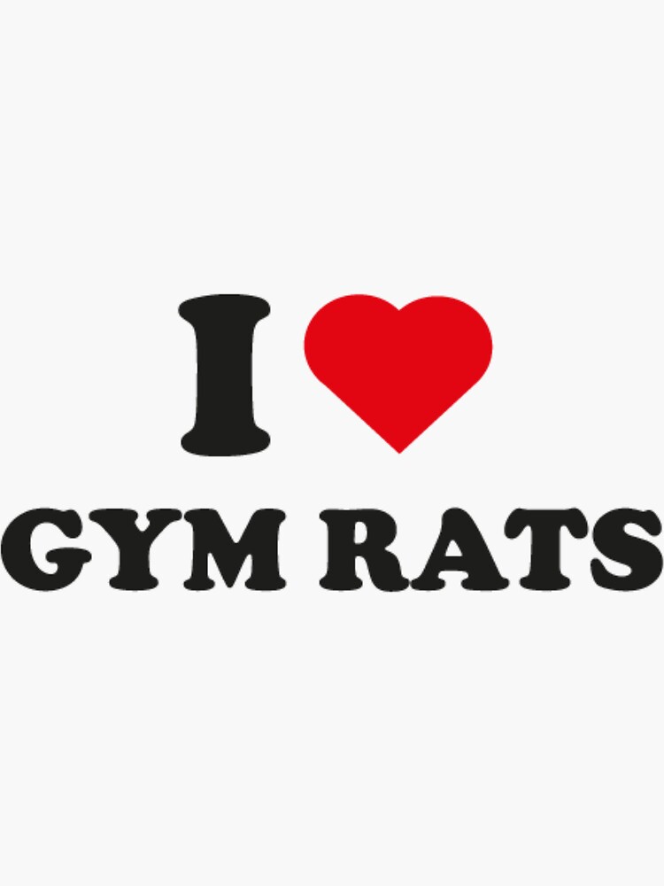 Gym Life, Gym Rat Sticker for Sale by Ideallity