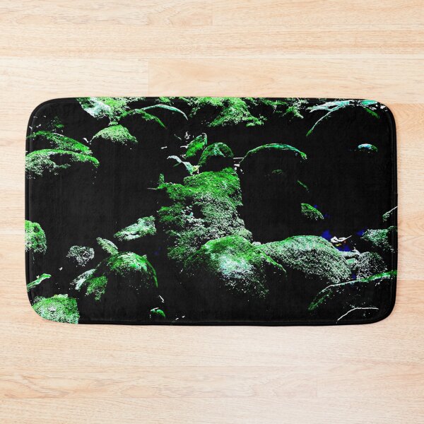 Item preview, Very Dark Mossy Rocks at Night designed and sold by CJRPics.