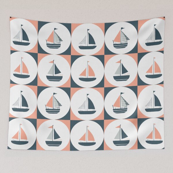 Item preview, Nautical illustration pattern  designed and sold by OillieDesigns.