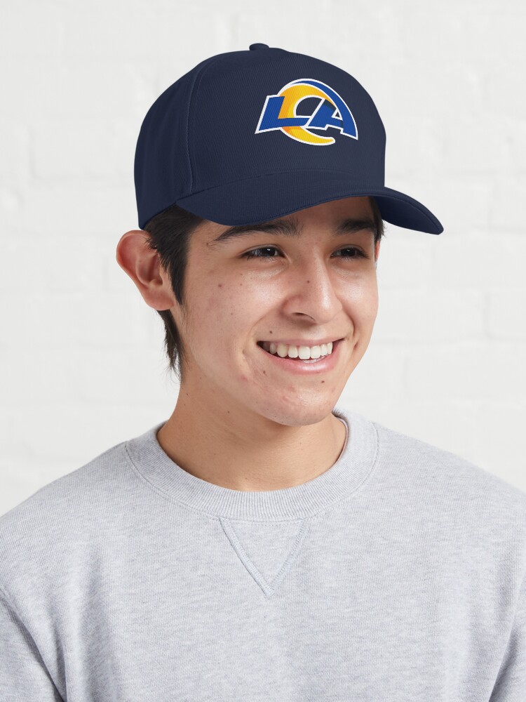 Rams Fan Wears Horns Hat Outside Editorial Stock Photo - Stock