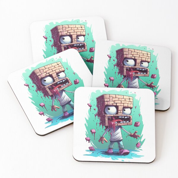 Item preview, Brick Head Zombie Kid designed and sold by QubeCrafts.