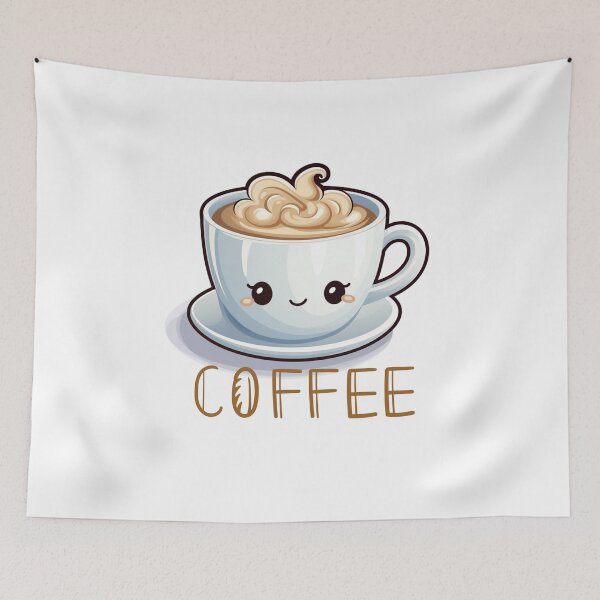 Item preview, Cute Coffee mug steaming hot cartoon designed and sold by HandCraftedArt.