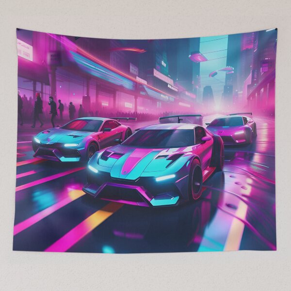 Item preview, Turbo Heat Neon Racing designed and sold by Ink Art Design.