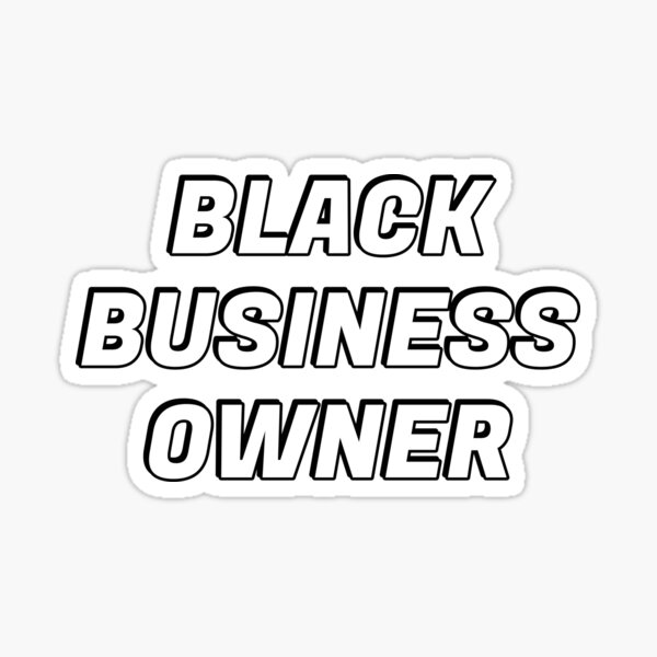 Black Owned Business Decal