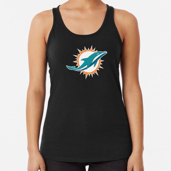 Miami Dolphins Women's Blend Racerback Tank Top Nike Team Name City Tri