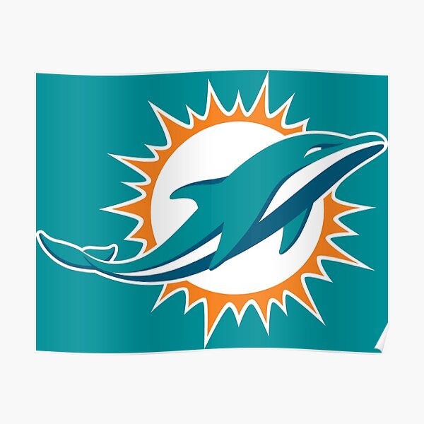 Miami Dolphins Art/ Miami Dolphins Poster/ Spray Paint Art/ Miami Dolphins  Gift