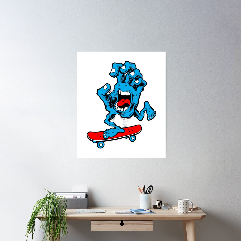 Rage-Quit Definition Wall Art - White Skateboard Wall Art