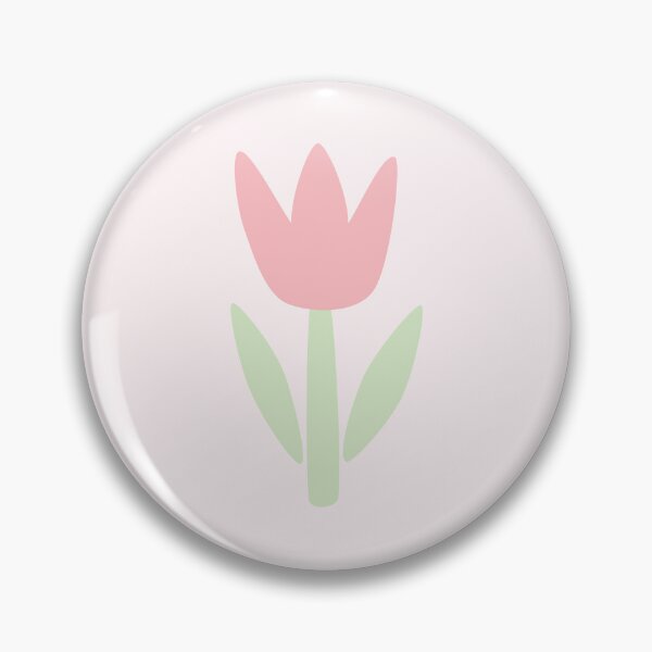 Item preview, Tulip pink petals, green stem, light pink background designed and sold by craftytraci.