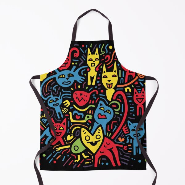 Item preview, Popart style Frenzy: Riot of Colorful Cats - pop art tribute designed and sold by Moisky Art.