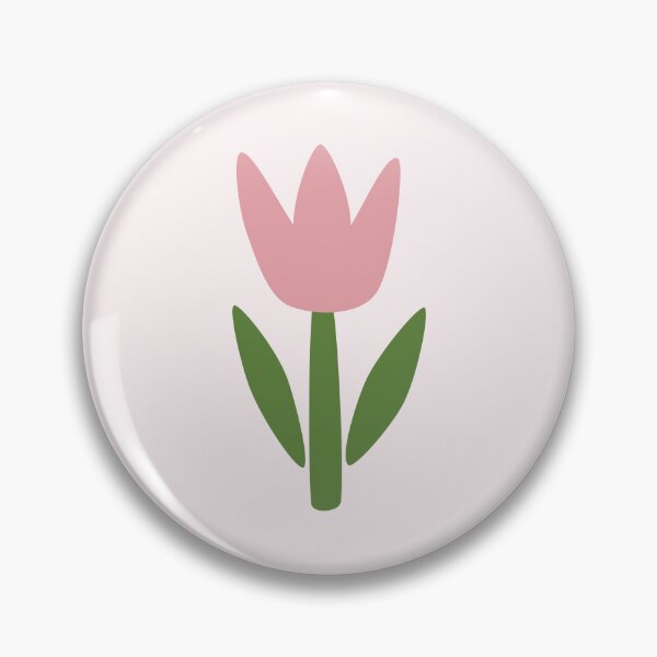 Item preview, Tulip pink petals, green stem, light pink background designed and sold by craftytraci.