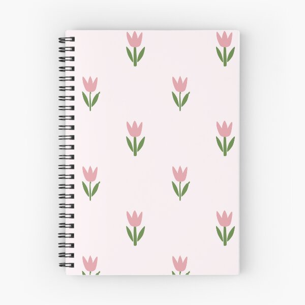 Item preview, Tulip pink petals, green stem, light pink background designed and sold by craftytraci.