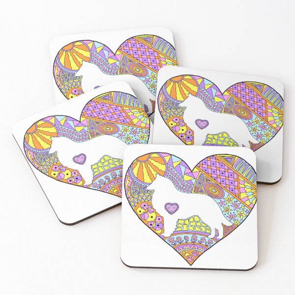 Item preview, Zentangle Belgian in pastels  designed and sold by Justbijou.