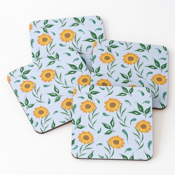Item preview, Sunflower  - LightBlue designed and sold by JaselviiStudio.
