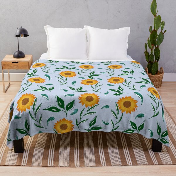 Item preview, Sunflower  - LightBlue designed and sold by JaselviiStudio.