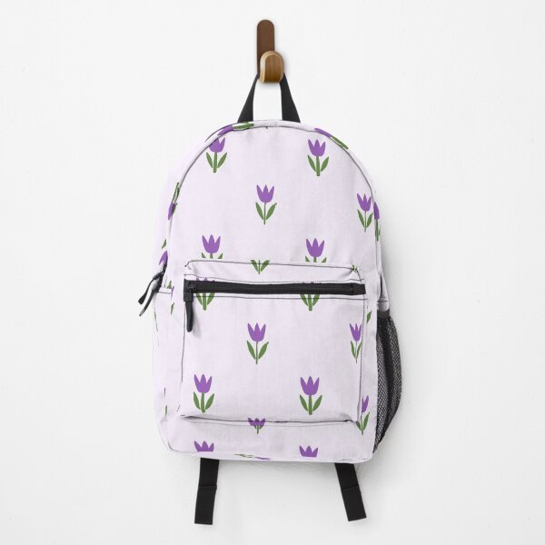Item preview, Tulip purple petals, green stem, light purple background designed and sold by craftytraci.
