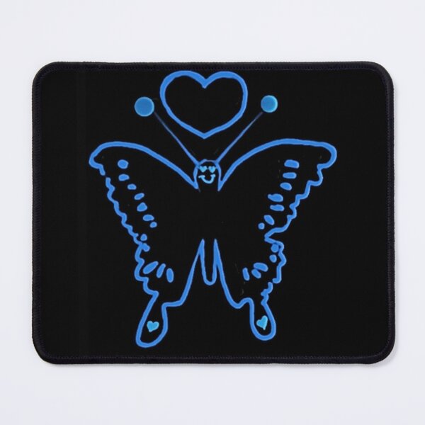 Item preview, Neon Blue Butterfly With Heart designed and sold by IvaRenee.