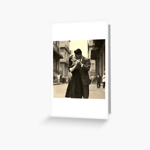 Item preview, Love in the Afternoon - Kissing on the Streets of Buenos Aires - Digital Art designed and sold by SeraphimDesigns.