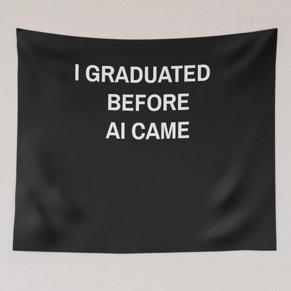 Item preview, Graduation pun, Graduation gift, Funny AI joke, AI humour, artificial intelligence joke, designed and sold by appaart.