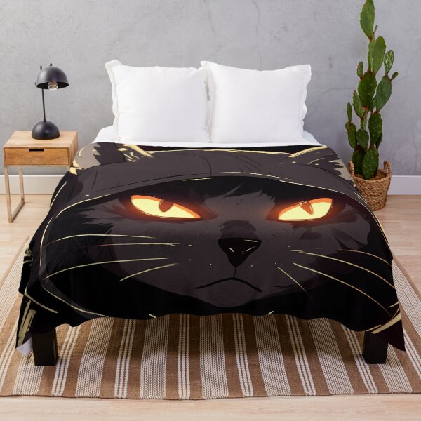 Item preview, Black Fire Cat with a Hood Ready for Combat designed and sold by SingularityGeek.